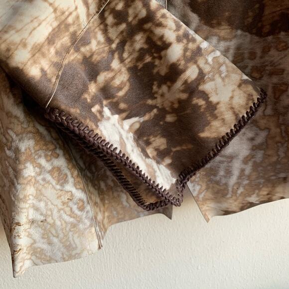 Custom Made Calf Hair Cow Print Detachable Fur Jacket Western Boho Chic - Picture 8 of 15